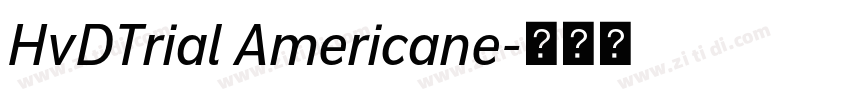 HvDTrial Americane字体转换